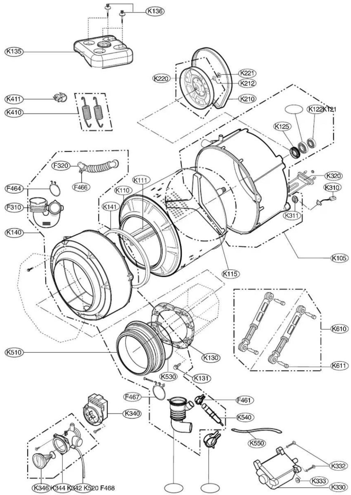 LG WD-10490SV - WHEN FOREIGN MATERIAL IS STUCK BETWEEN DRUM AND TUB - 4
