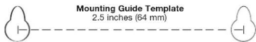 Mounting Guide Template 2.5 inches (64 mm)