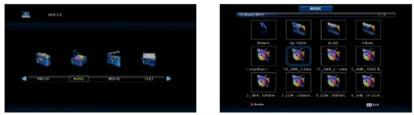 Vivax TV-24LE75T2 - Menuja e listës muzikore - 1