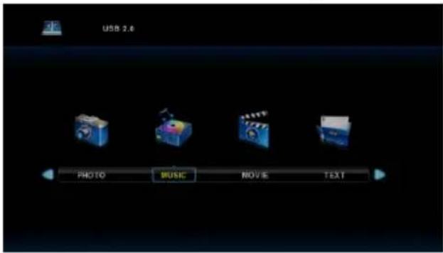 USB 2.6 PHOTO MUSIC MOVE TEXT