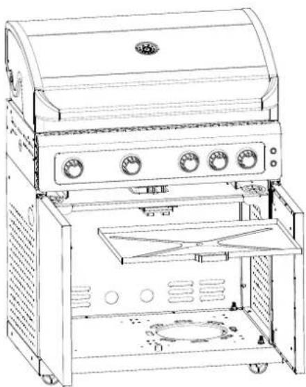 Beefmaster V Series G2BV - STEP 9 (FOR ALL MODELS): Locate the grease channeling tray into position. - 1