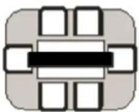 Pure electrical circuit lines without any symbols