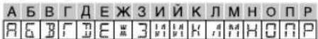 JVC KD-R497 - Available Cyrillic letters - 2