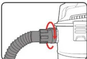 Ozito VWD-1220S - Attaching The Hose - 3