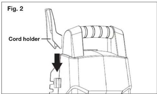 Fig. 2 Cord holder