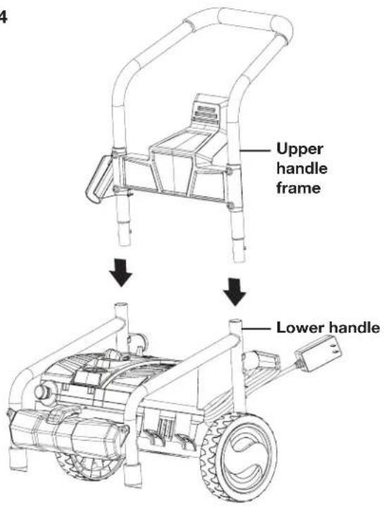 Upper handle frame Lower handle
