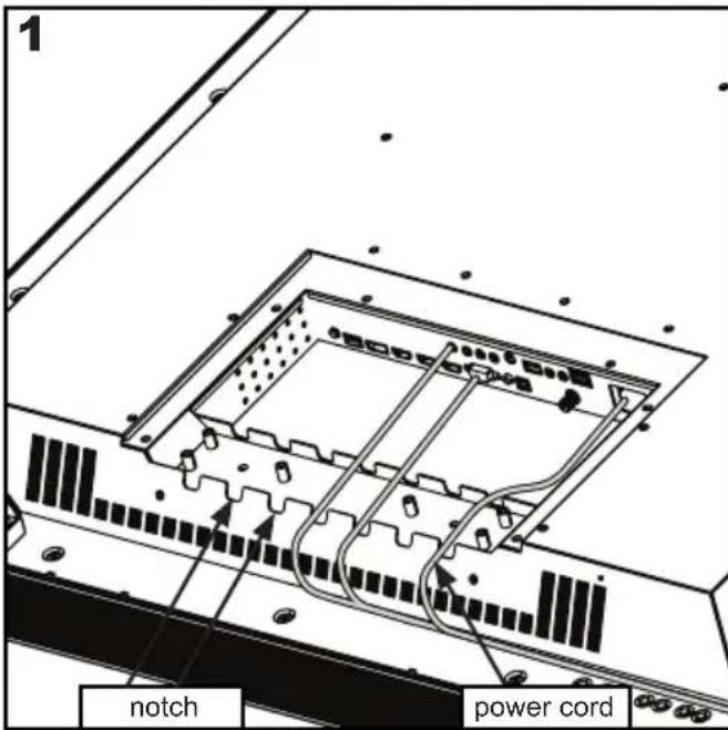 1 notch power cord