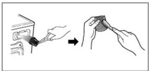 Illustration showing hands inserting a coin into a device (no text or symbols present)