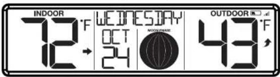 INDOOR 72°F WEEDNESDAY OCT 24 WORLD SHARE OUTDOOR 📄 .all 43°F