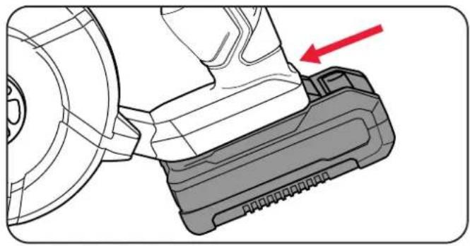 Ozito PX6PAK-650 - Installing The Battery Pack - 1