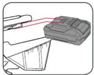 Ozito PX6PAK-650 - Inserting & Removing the Battery (not included) - 1
