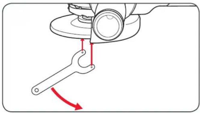 Ozito PX6PAK-650 - REPLACING A GRINDING DISC2. FITTING - 4