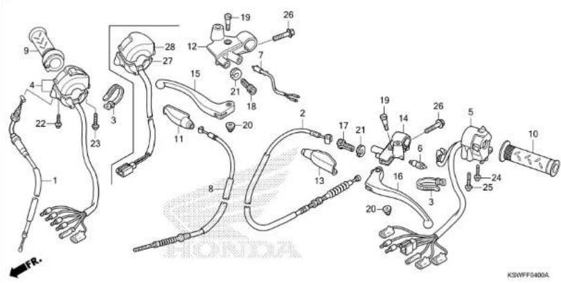 Honda TMX125α (2015) - METER - 8