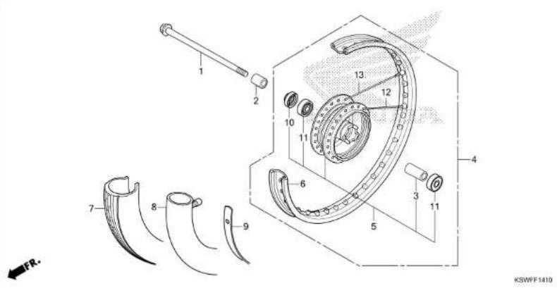 Honda TMX125α (2015) - METER - 23