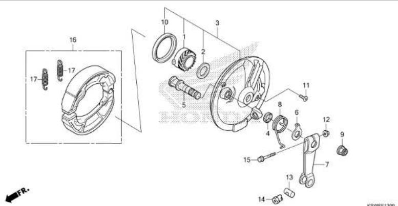 Honda TMX125α (2015) - METER - 20