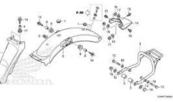 Honda TMX125α (2015) - Fuel hose, general purpose hoses and vinyl hose - 45