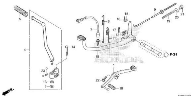 Honda TMX125α (2015) - METER - 46
