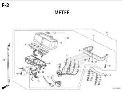 Honda TMX125α (2015) - Fuel hose, general purpose hoses and vinyl hose - 22