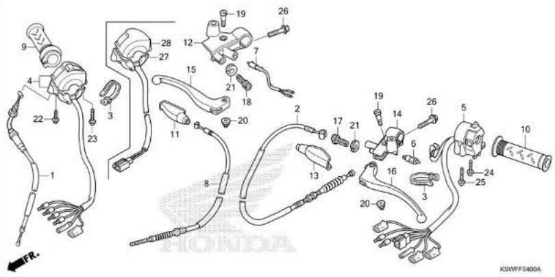 Honda TMX125α (2015) - METER - 9