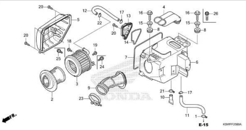 Honda TMX125α (2015) - METER - 35
