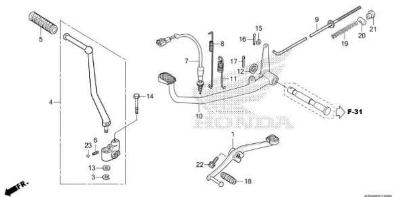 Honda TMX125α (2015) - METER - 43