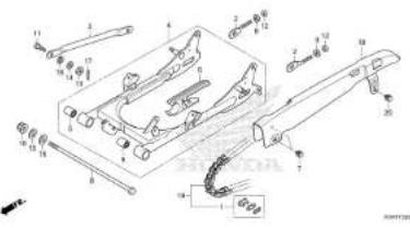Honda TMX125α (2015) - Fuel hose, general purpose hoses and vinyl hose - 43