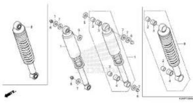 Honda TMX125α (2015) - Fuel hose, general purpose hoses and vinyl hose - 44