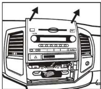 Diagram of car air conditioning unit with labeled buttons and ventilation controls