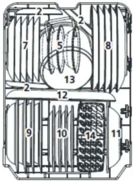 Technical diagram of a mechanical or electrical device with numbered components, likely a valve or pump assembly.