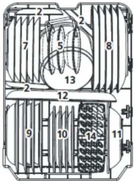 Technical diagram of a mechanical or electrical component with numbered parts, likely a valve or pump assembly.