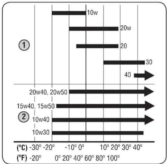 TROY-BILT TB22TMK - Oil Recommendations - 1