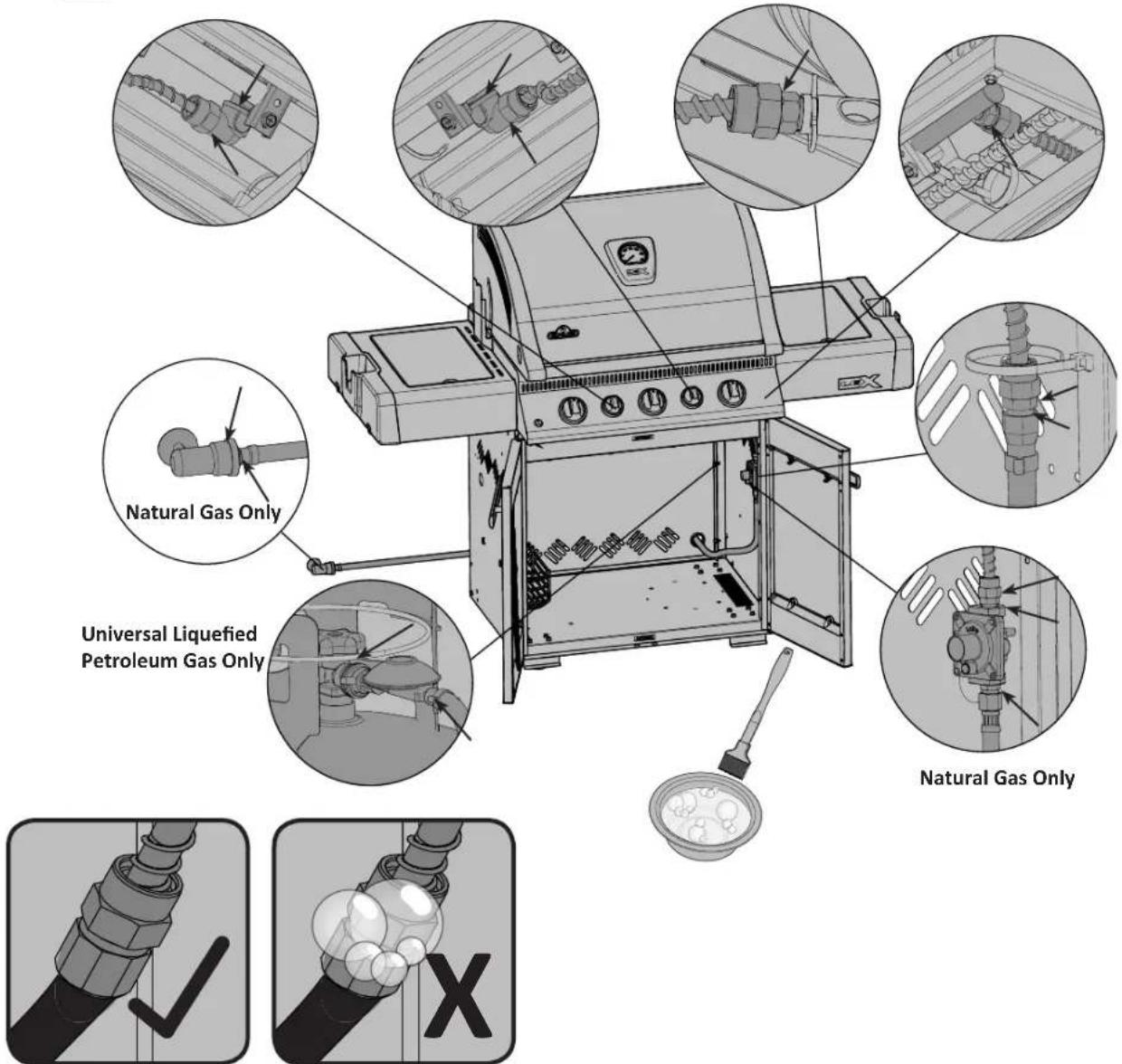 Napoleon LEX485RSBIPK - Leak Testing Instructions - 6