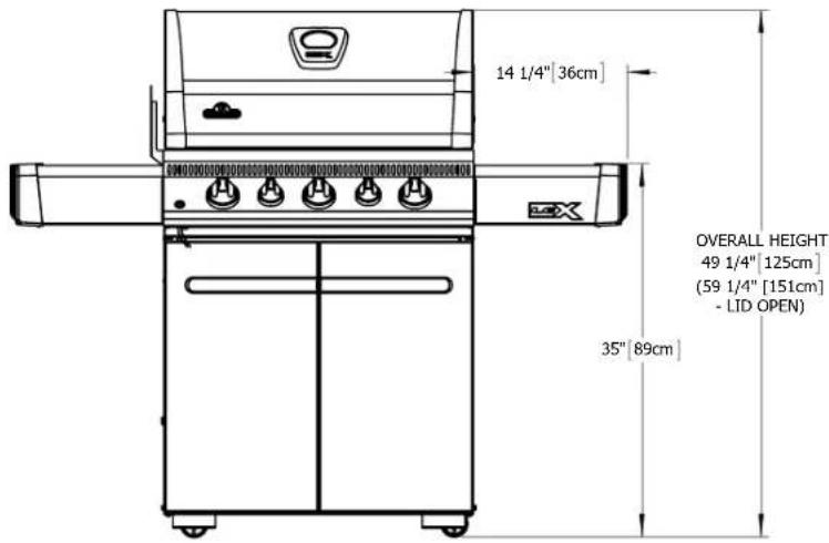 Napoleon LEX485RSBIPK - Locating Your Outdoor Gas Grill - 5