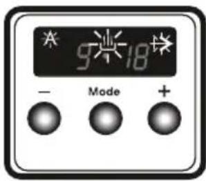 * 9:18 - Mode +
