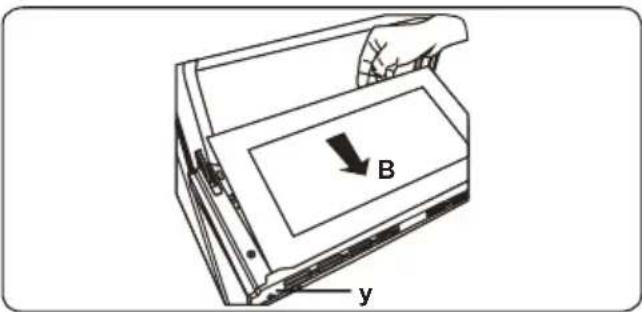 B y