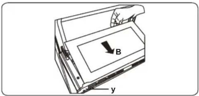 B y
