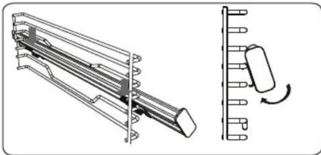 NEW POL NWH75HG75B - Telescopic rails - 2