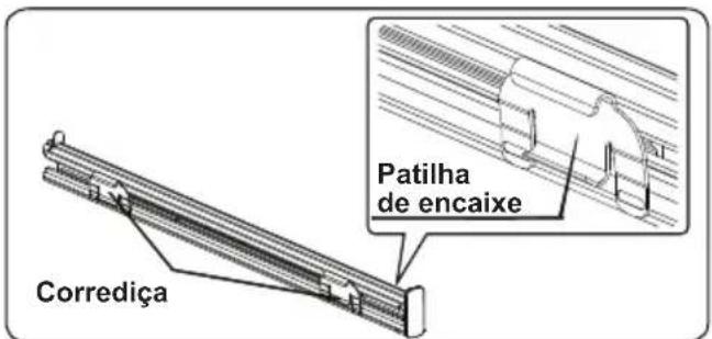 Patilha de encaixe Corrediça