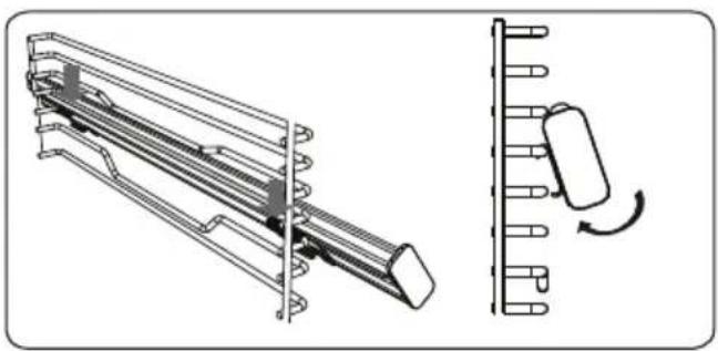 NEW POL NWH75HG75B - Grelha com meia calha telescópica Easyfix - 3