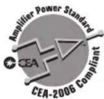 Amplifier Power Standard CEA CEA-2006 Compliant