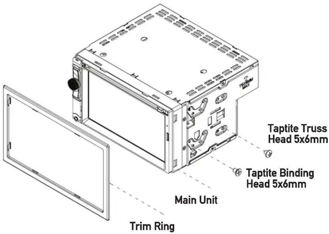 TAPTITE TRUSS Head 5x6mm TAPTITE Binding Head 5x6mm Main Unit Trim Ring