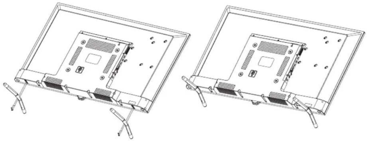 ASPES ATV49SM - 43" STAND INSTALLATION DIAGRAM "MODEL 1" - 1
