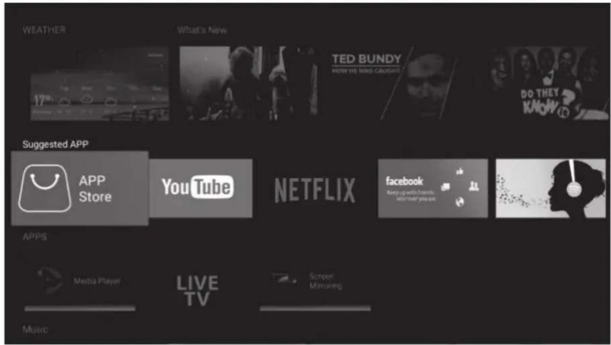 WEATHER What's New TED BUNDY HOW WE WINS CAUGHT DO THEY KNOW Suggested APP APP Store YouTube NETFLIX facebook Keep up with friends who have you are APPS Media Player LIVE TV Screen Mimming Music