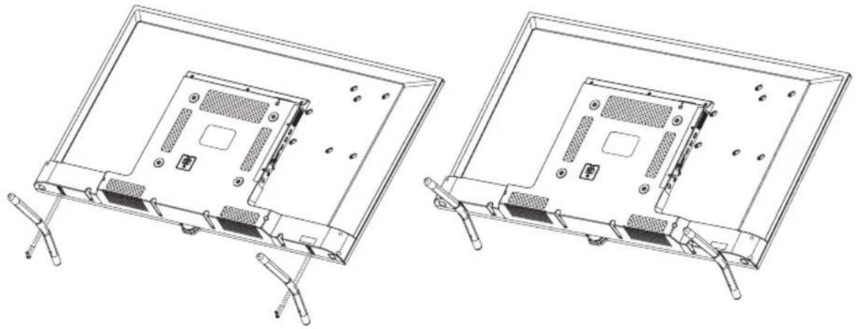 ASPES ATV49SM - 49" STAND INSTALLATION SCHEME "MODEL 1" - 1