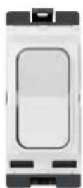 HAGER K7J1M075W - Sollsyta Grid Retractive Wall Switch - 1