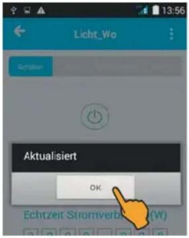 Licht_Wo Aktualisiert OK Echtzeit Stromverba (W)