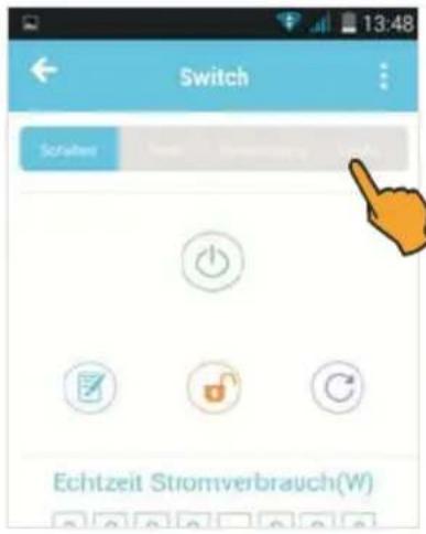 Switch Schulzen Echtzeit Stromverbrauch(W)