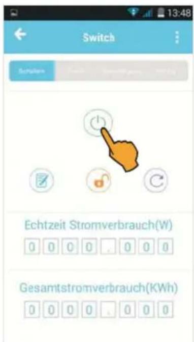 Switch Schulzen Echtzeit Stromverbrauch(W) 0 0 0 0 . 0 0 0 Gesamtstromverbrauch(KWh) 0 0 0 0 . 0 0 0