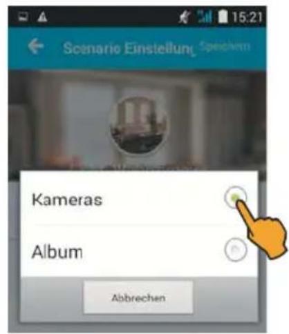 Scenario Einstellung Kameras Album Abbrechen