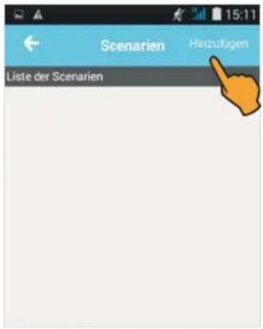 Scenarien Hinzufügen Liste der Scenarien